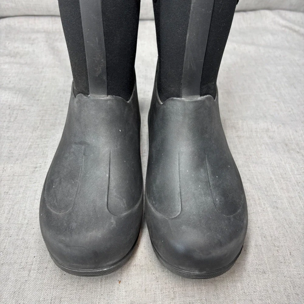 Bogs Neo-Classic Rain Boots Solid Black Waterproof Insulated Winter Boots Size 5
